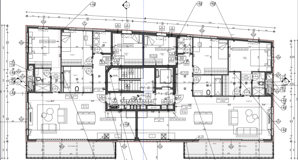 New construction apartment in Tel Aviv’s Old North on Nordau Blvd with spacious balcony and underground parking