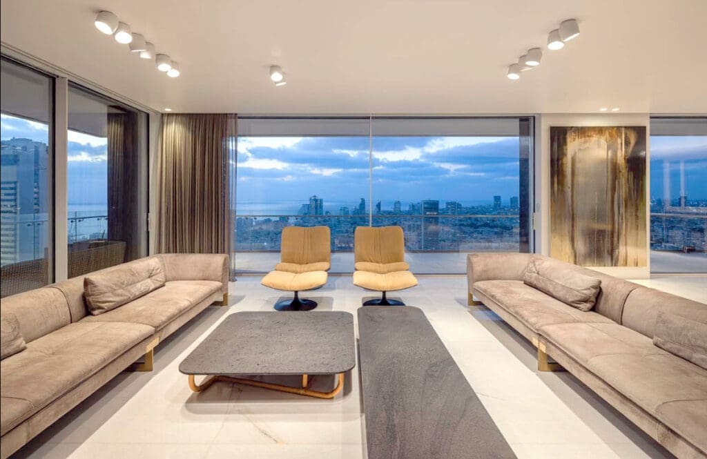 Full-floor luxury apartment for sale in Rothschild Tower, Tel Aviv