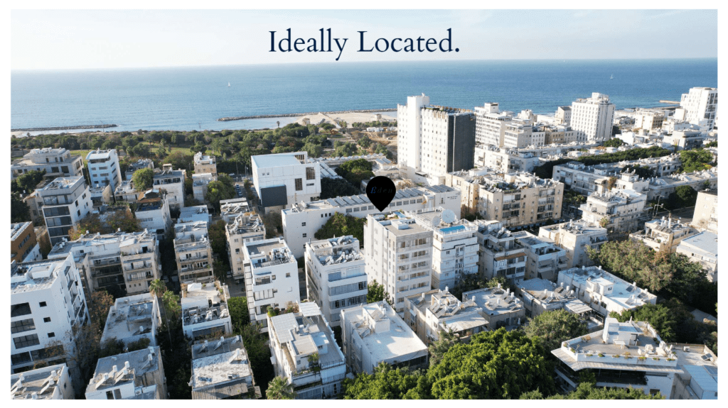 High-end Tel Aviv penthouse with large balcony and sea views for sale