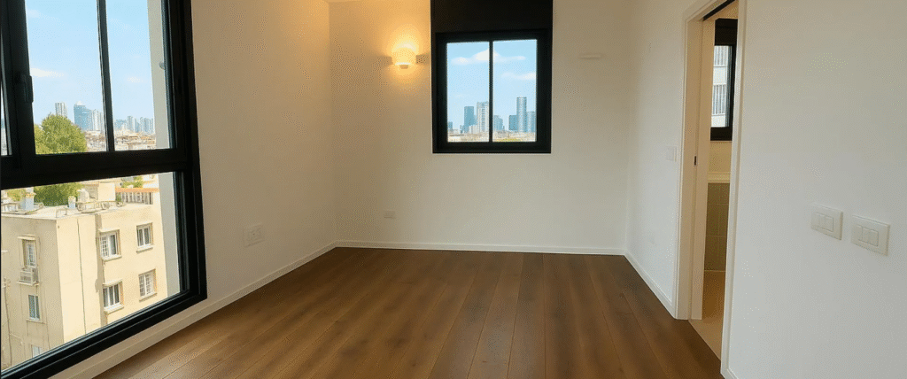 Open-plan kitchen and dining area with terrace access
