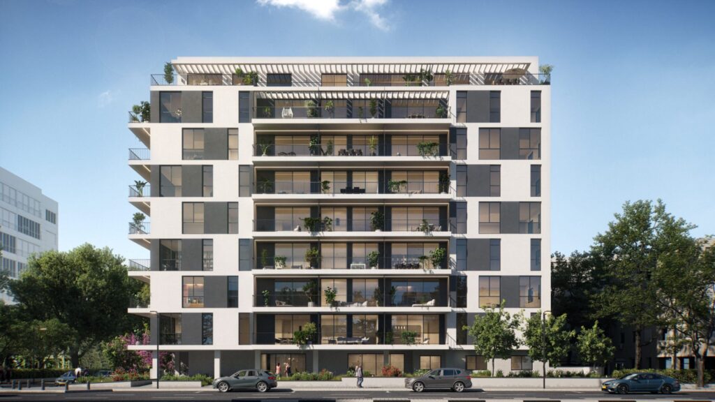 New luxury residential building on Weizmann Street, Tel Aviv
