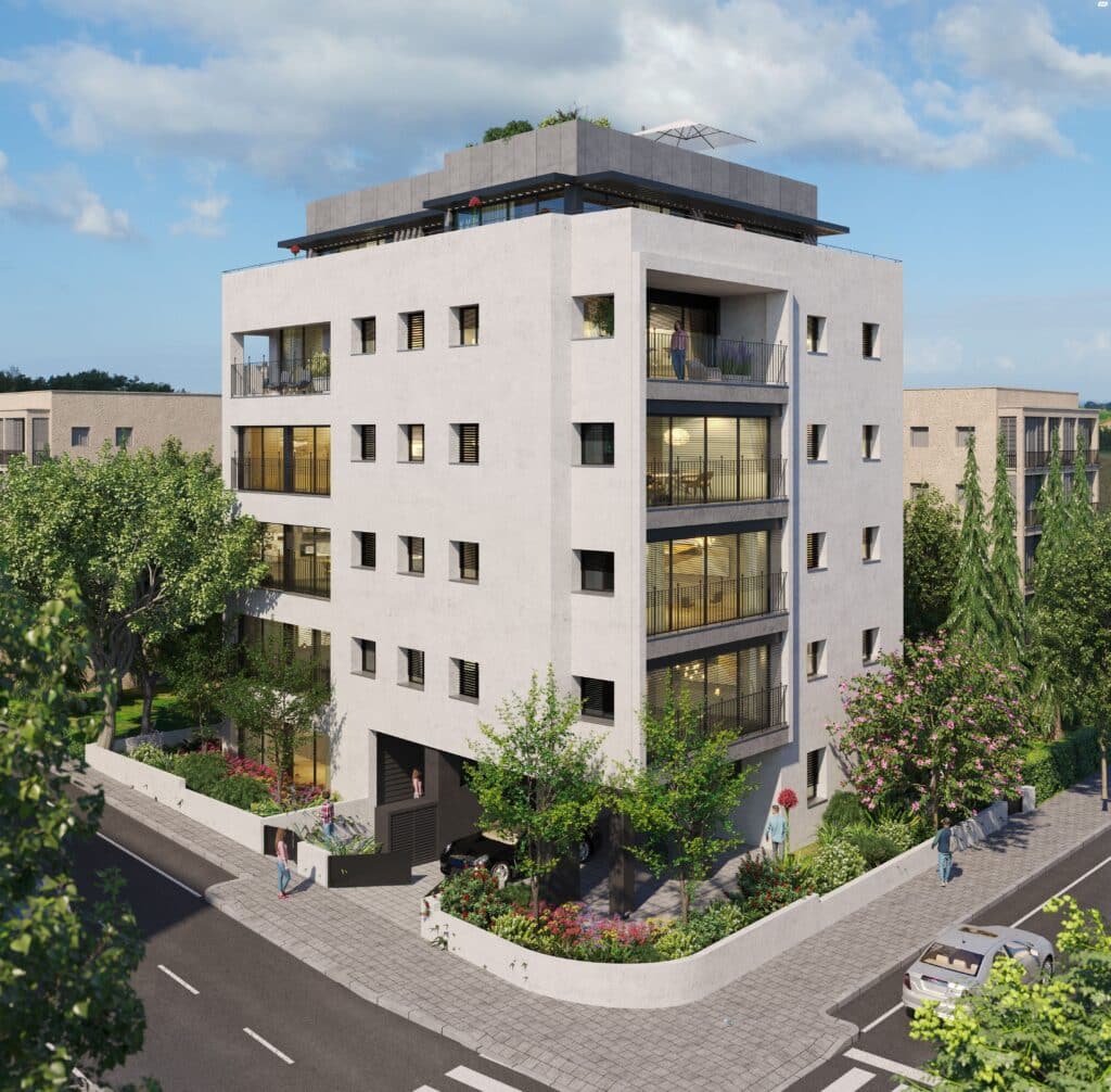 Contemporary residential building in Tel Aviv Old North