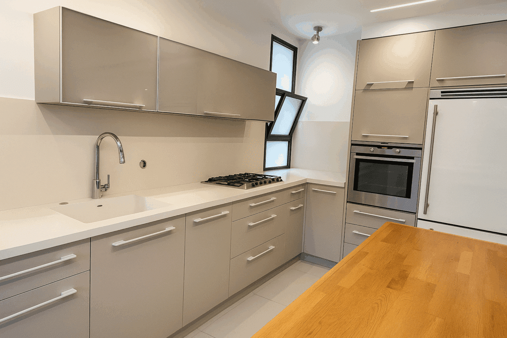kitchen of apartment in old north tel aviv