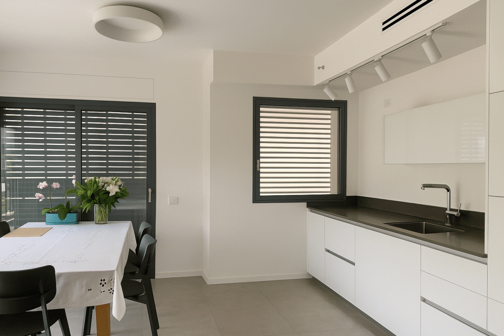 Tel Aviv apartment balcony with open green view