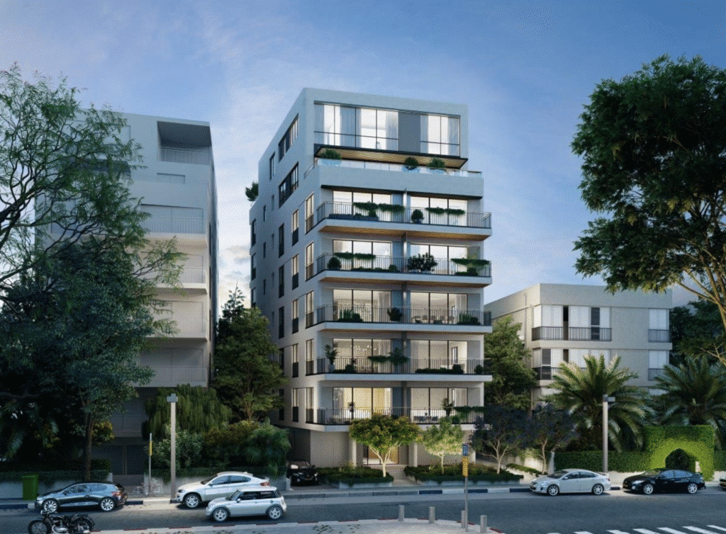 Modern boutique apartment building on Rembrandt Street, Tel Aviv