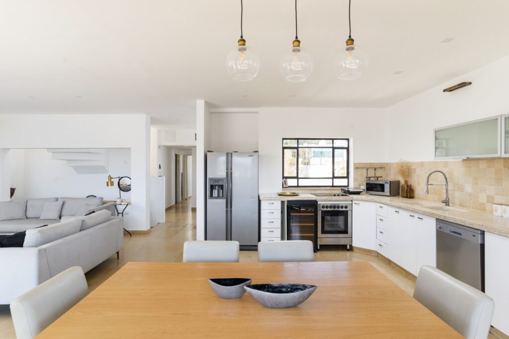 chefs kitchen in a short term rental in tel aviv