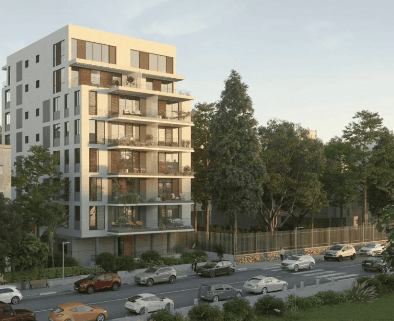 Modern boutique residential building in Tel Aviv near park