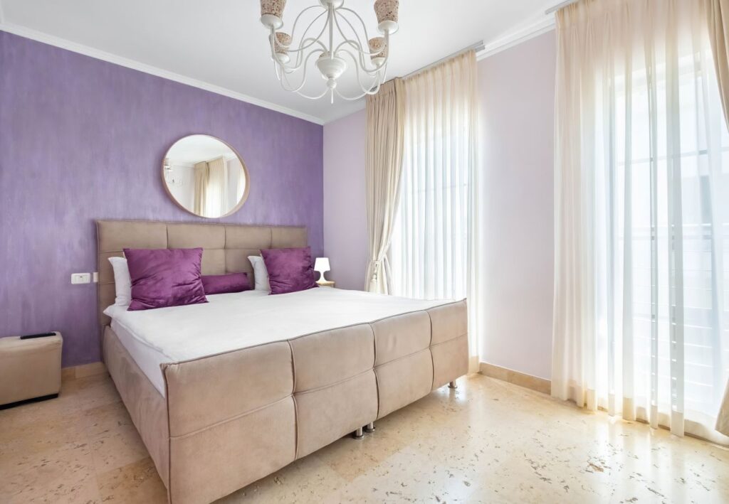 Stylish master bedroom in short term rental duplex in Tel Aviv