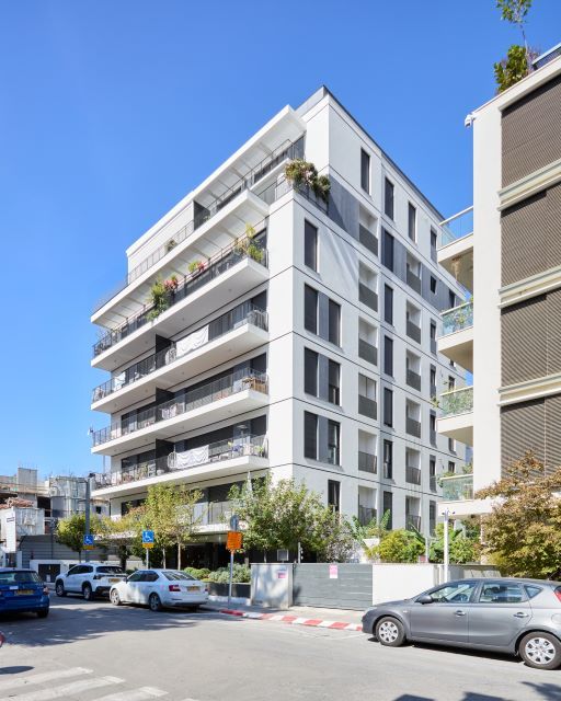 Exterior of new boutique building near Kikar HaMedina