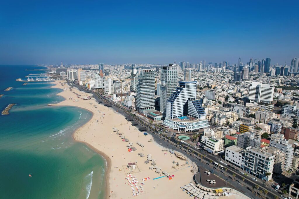 Tel Aviv beachfront towers including David Kempinski Residence
